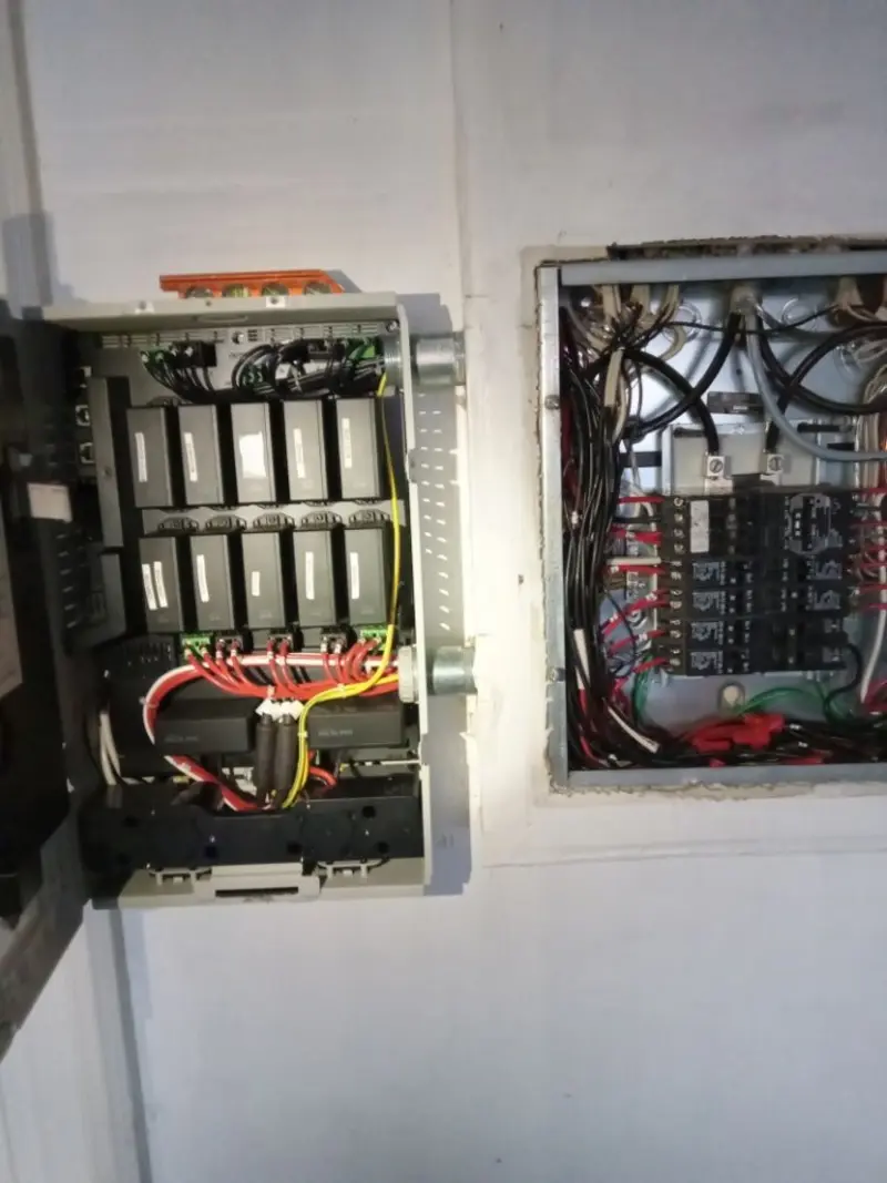 Electrical panel upgrade completed for Security Camera Wiring in Vineyards